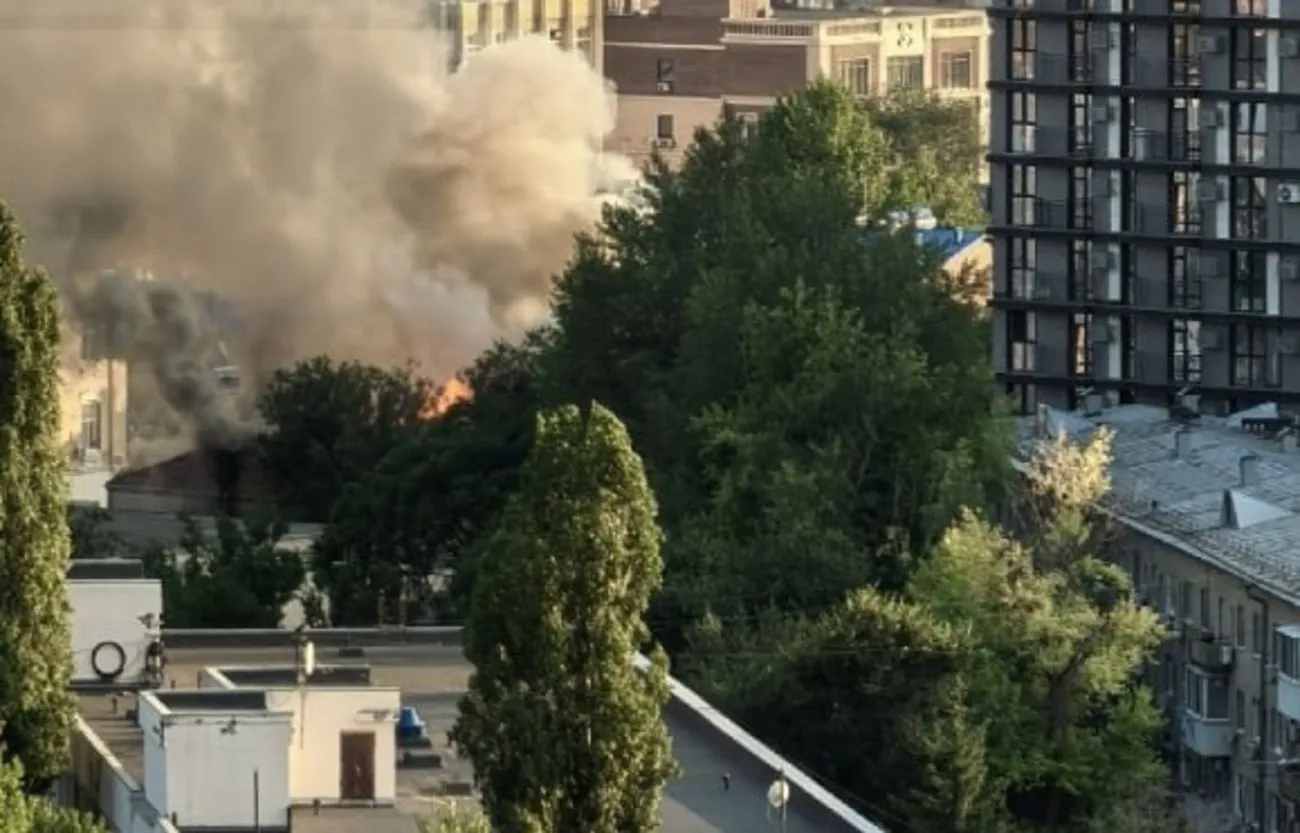 Військову частину у ростові-на-дону охопило полум