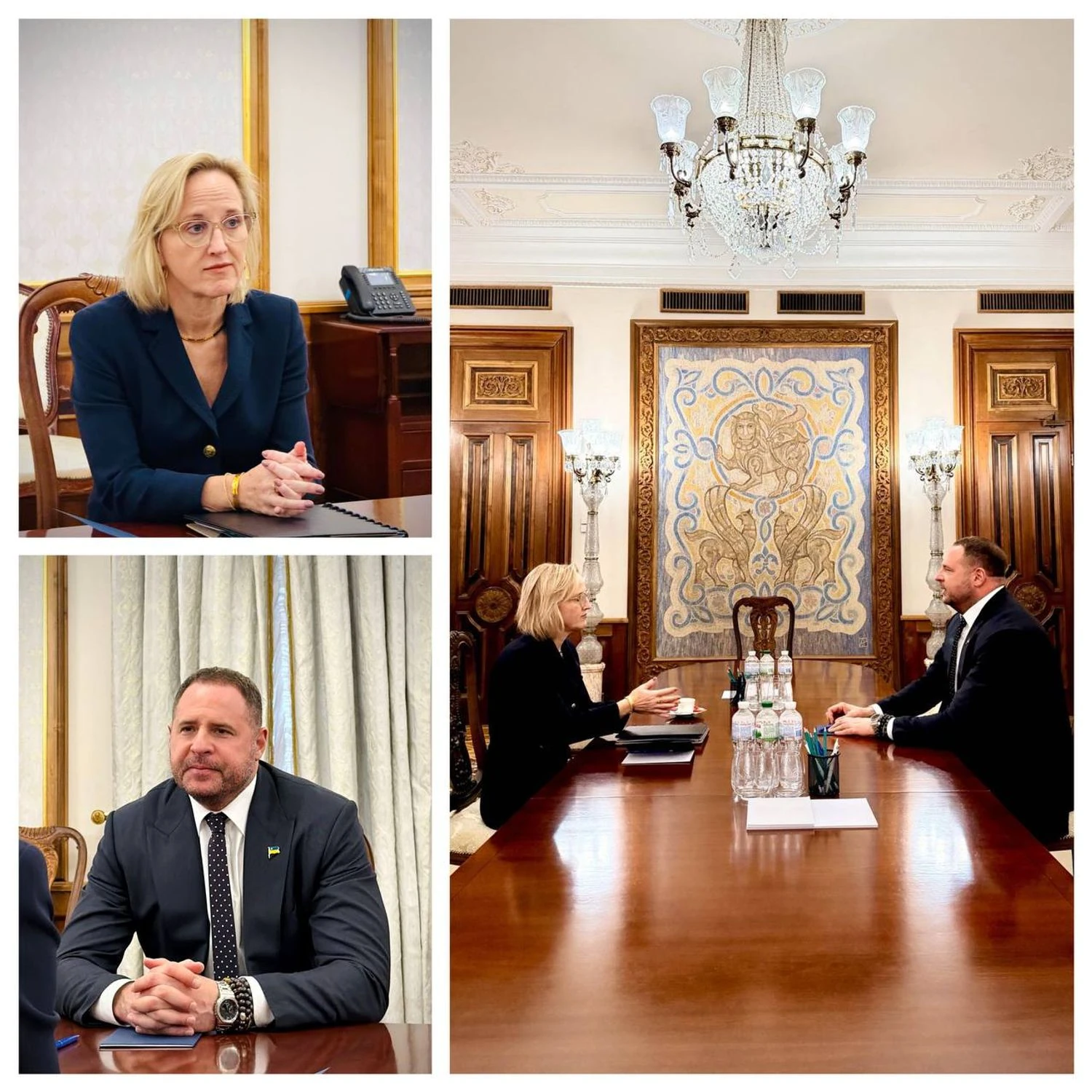 Розслідування гучних кейсів щодо корупції мають привести до реальних результатів: повірена у справах США зустрілась із главою ОП